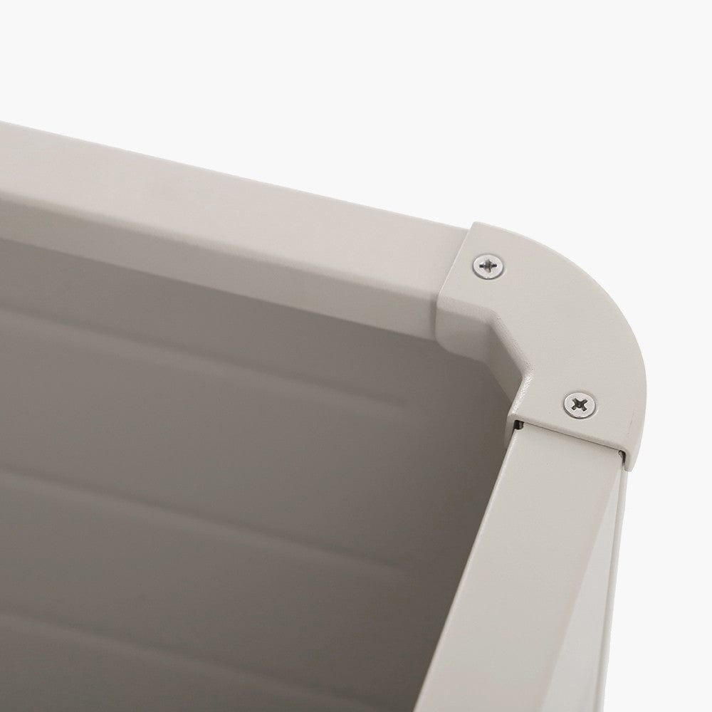 Rhode Island Small Galvanised Steel Cushion Box Pebble.