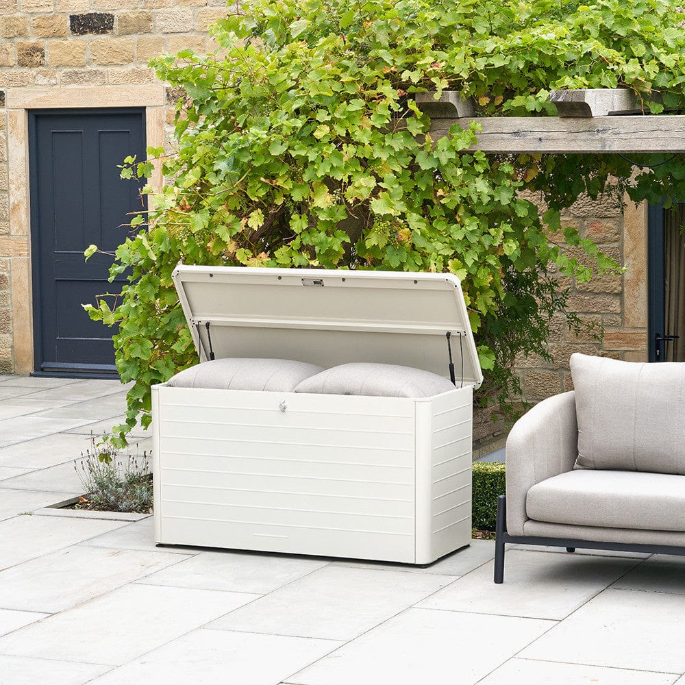 Rhode Island Small Galvanised Steel Cushion Box Pebble.