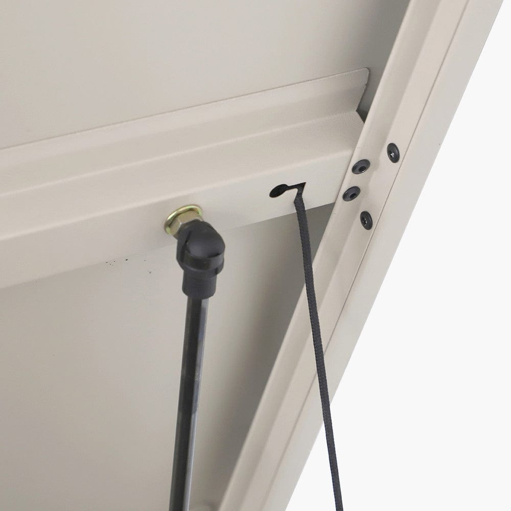 Rhode Island Small Galvanised Steel Cushion Box Pebble.