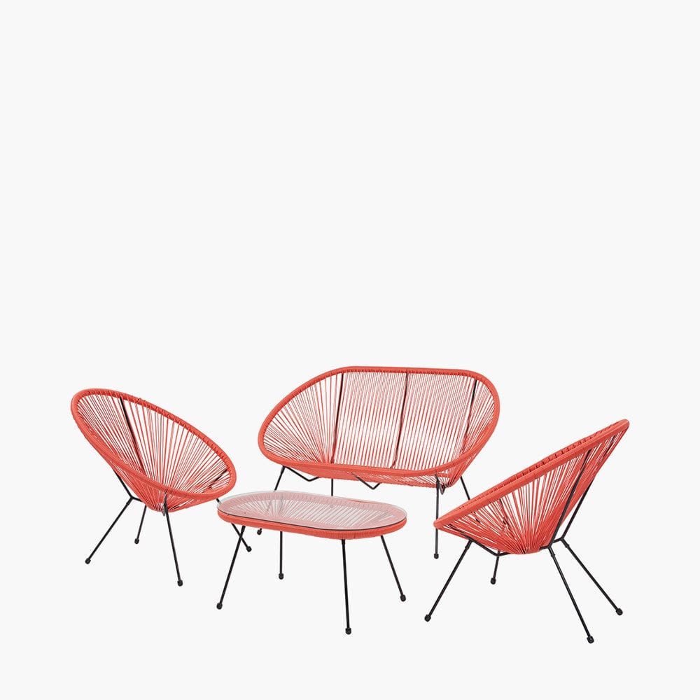 Rio Red Outdoor Seating Set.