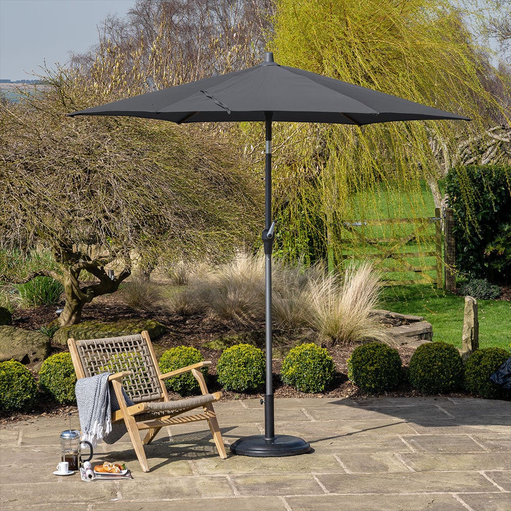 Riva 2.5m Round Anthracite Parasol.