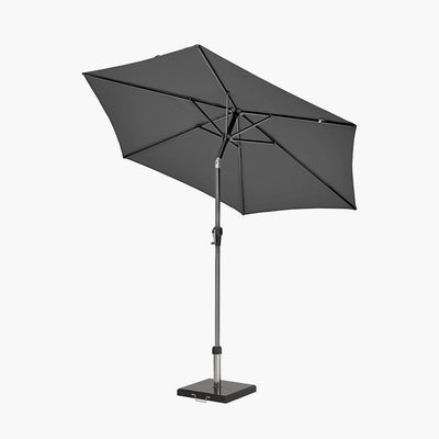 Pacific Lifestyle Outdoors Riva 2.5m Round Anthracite Parasol House of Isabella UK