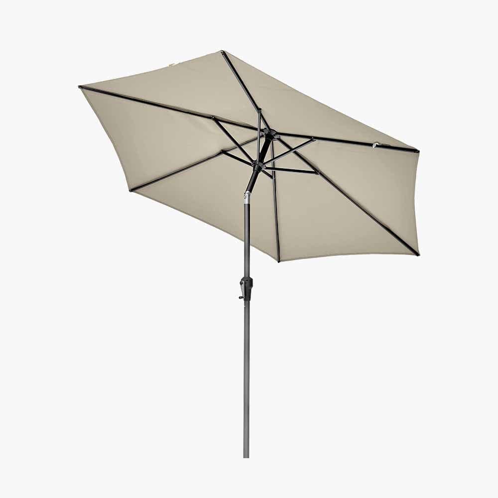 Pacific Lifestyle Outdoors Riva 2.5m Round Champagne Parasol House of Isabella UK