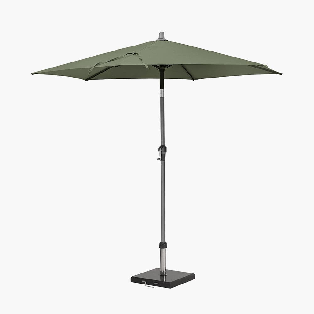 Riva 2.5m Round Olive Parasol.