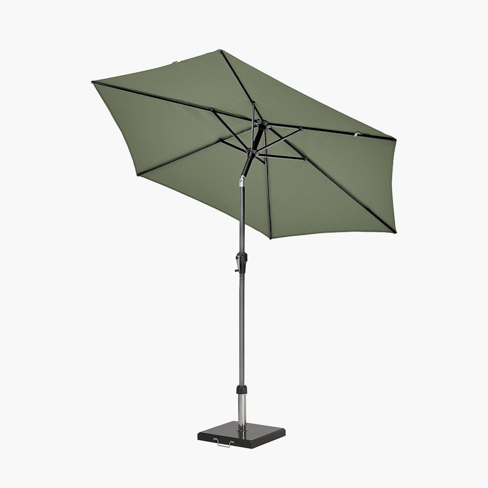 Riva 2.5m Round Olive Parasol.