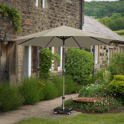 Pacific Lifestyle Outdoors Riva 3.5m Round Champagne Parasol | OUTLET House of Isabella UK