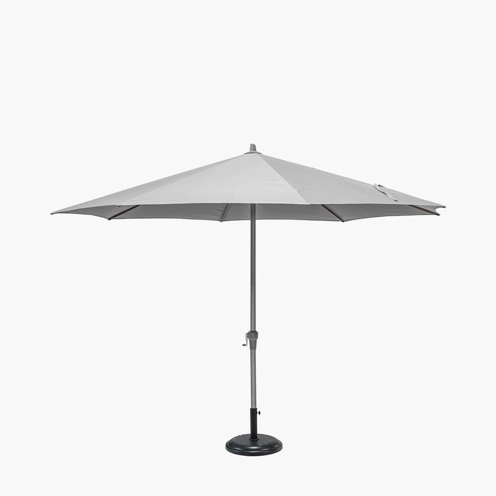 Riva 3.5m Round Luna Grey Parasol.