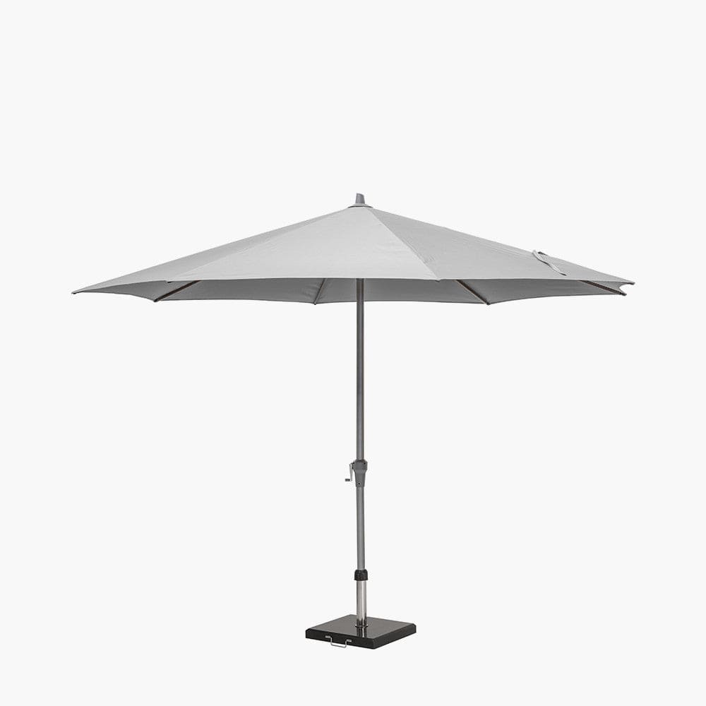 Riva 3.5m Round Luna Grey Parasol.