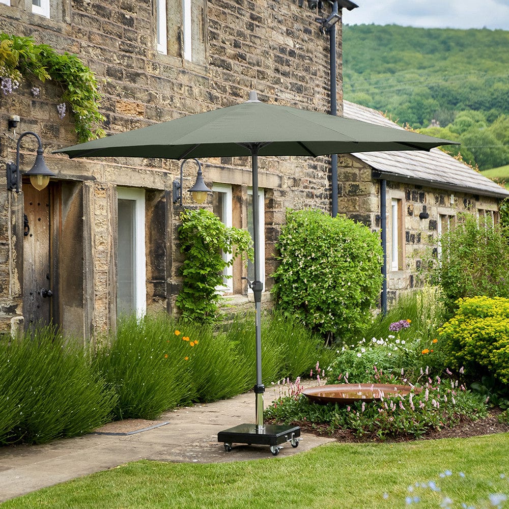 Riva 3.5m Round Olive Parasol.