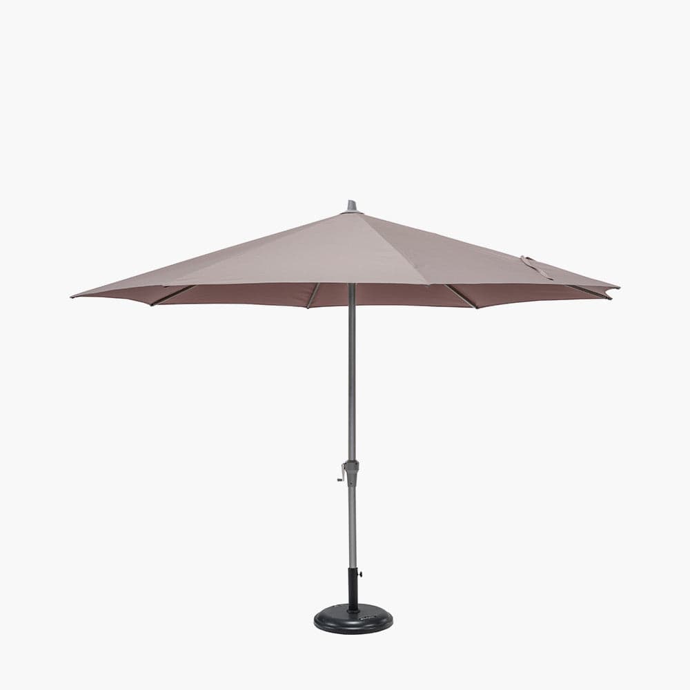 Riva 3.5m Round Taupe Parasol.