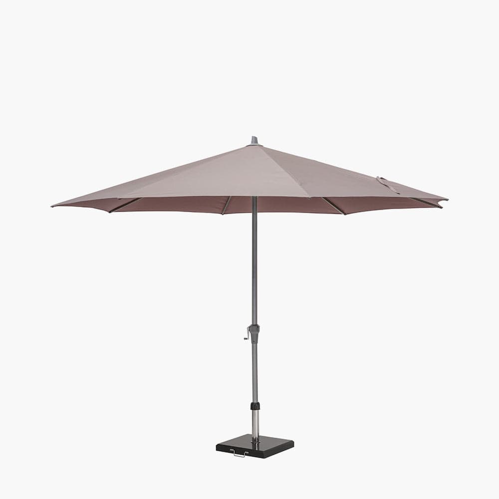 Riva 3.5m Round Taupe Parasol.