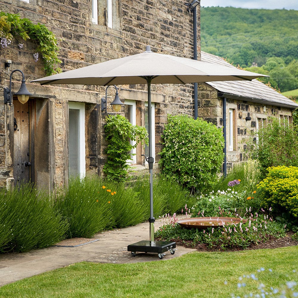 Riva 3.5m Round Taupe Parasol.