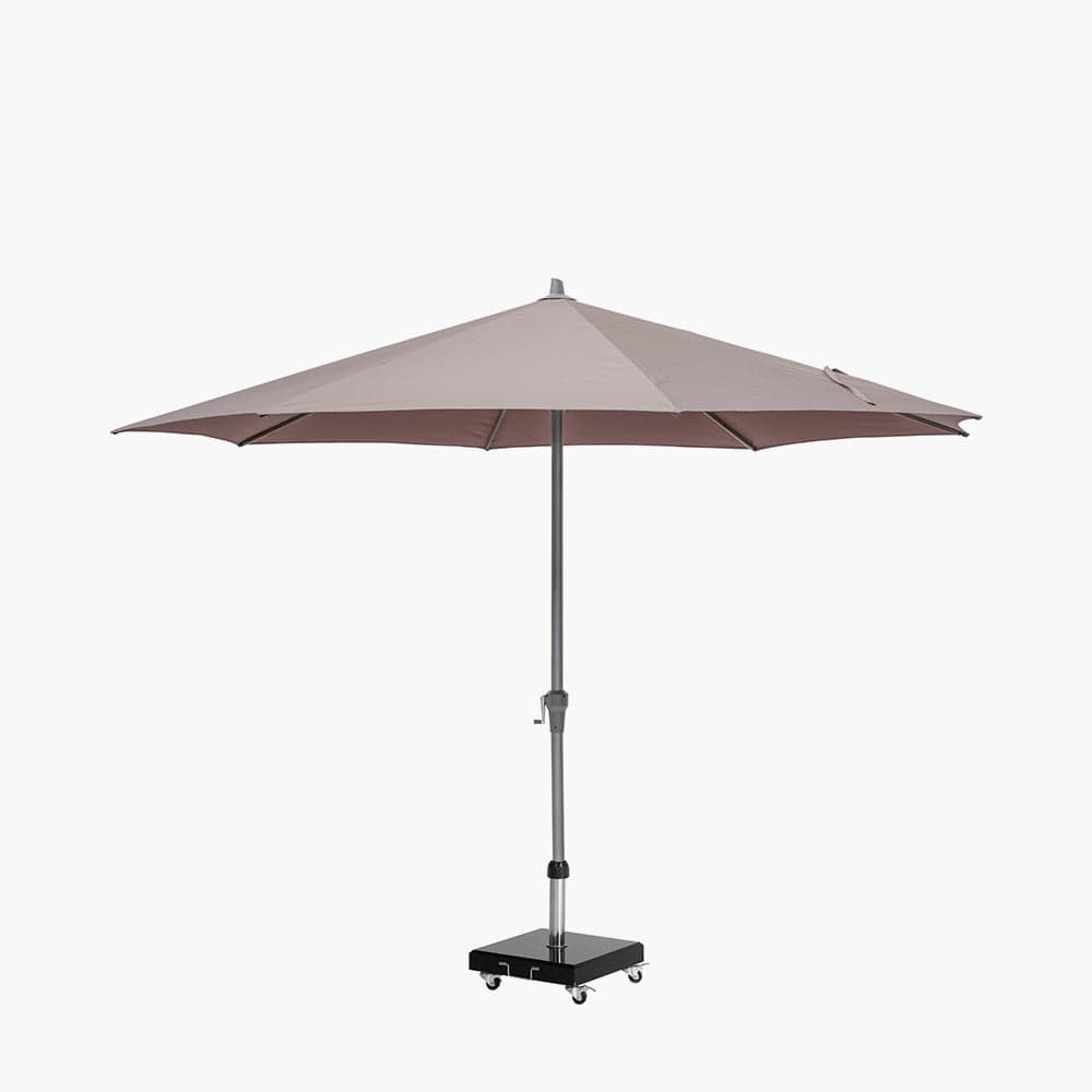 Riva 3.5m Round Taupe Parasol.