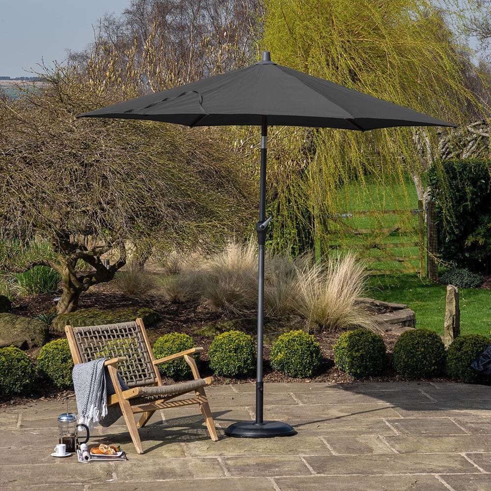 Riva 3m Round Anthracite Parasol.