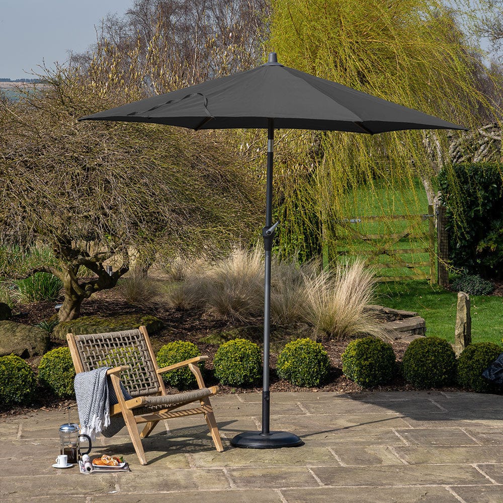 Pacific Lifestyle Outdoors Riva 3m Round Anthracite Parasol House of Isabella UK