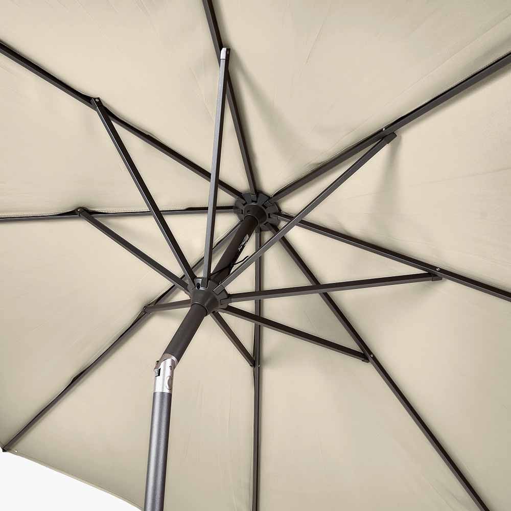 Riva 3m Round Champagne Parasol.