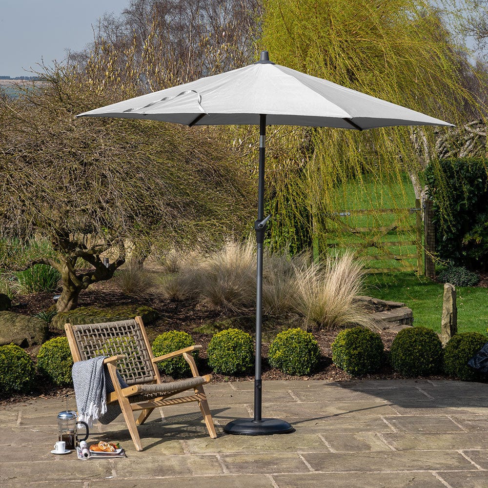 Riva 3m Round Luna Grey Parasol.