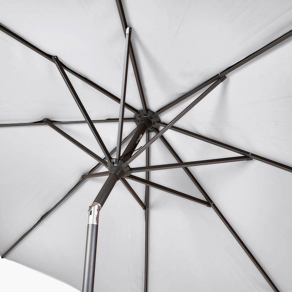 Riva 3m Round Luna Grey Parasol.