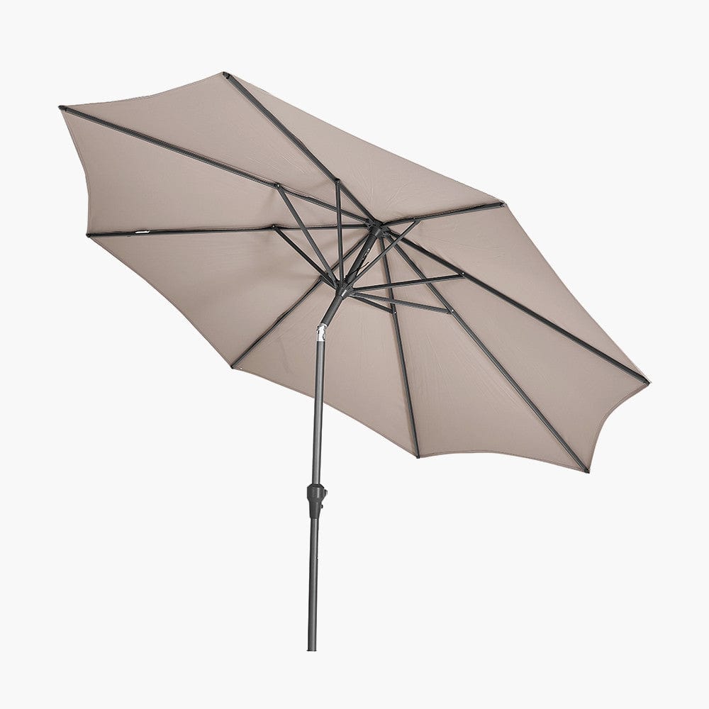 Riva 3m Round Taupe Parasol.