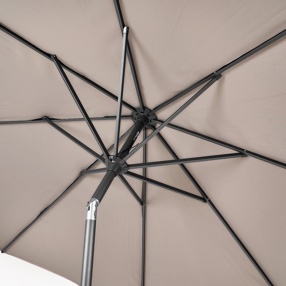 Riva 3m Round Taupe Parasol.