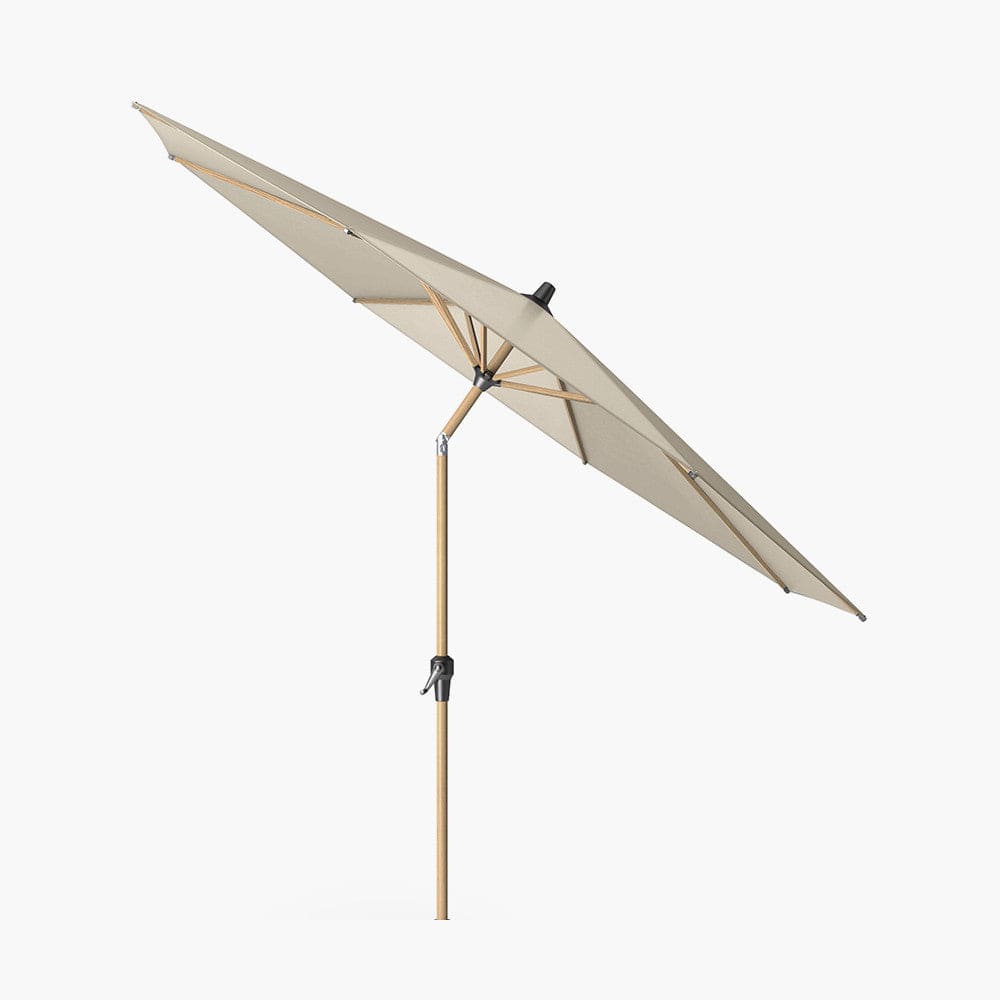 Riva Teak 3m Round Champagne Parasol.