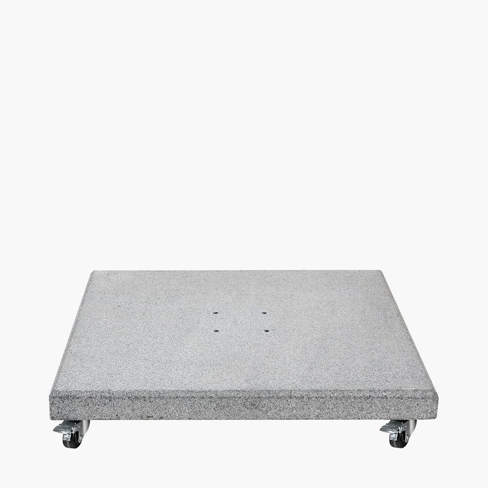 Salerno Hammered Grey Granite 90KG Wheeled Parasol Base.