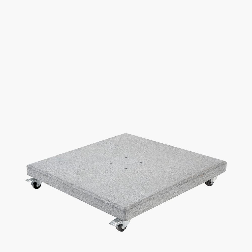 Salerno Hammered Grey Granite 90KG Wheeled Parasol Base.