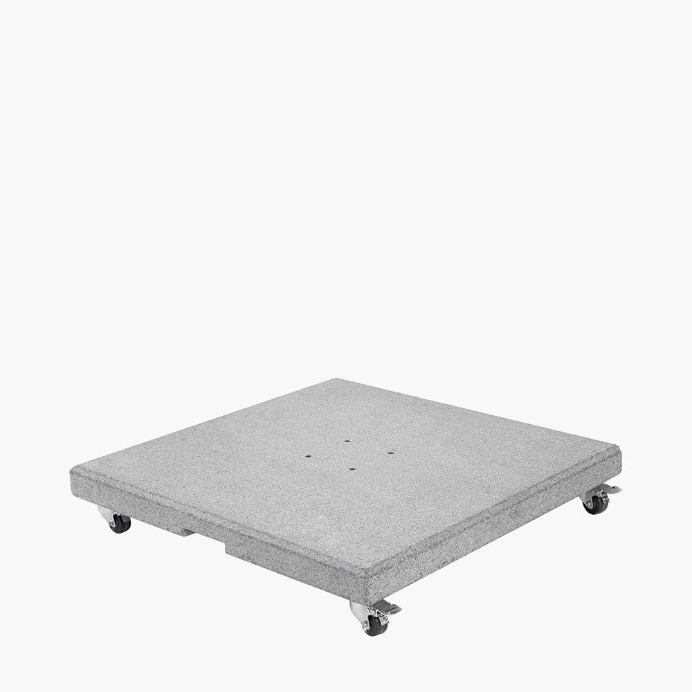Salerno Hammered Grey Granite 90KG Wheeled Parasol Base.
