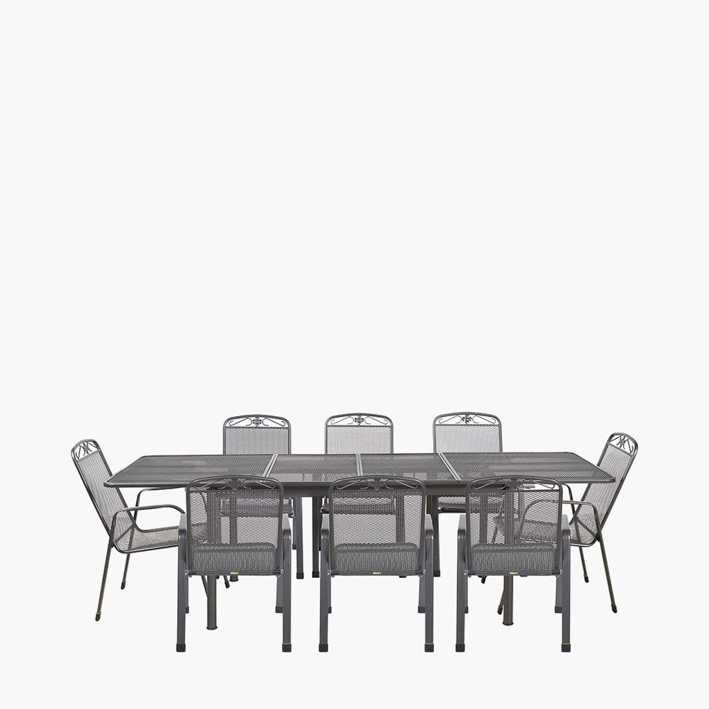 Savoy Extendable Rectangular 8 Seater Dining Set.