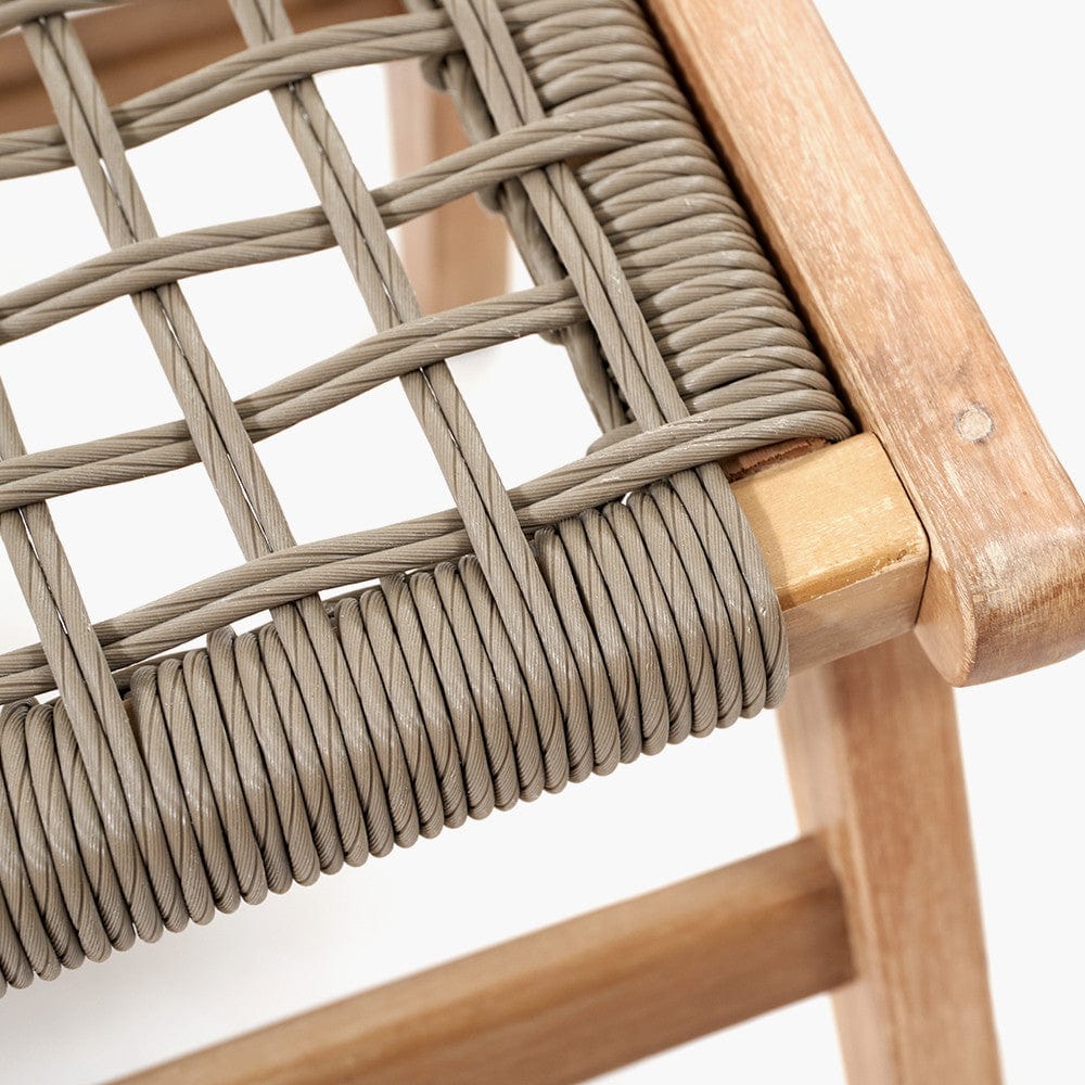 Sesto Outdoor Chair and Hocker Set.