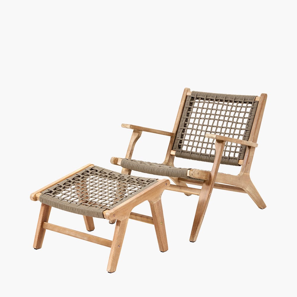 Pacific Lifestyle Outdoors Sesto Outdoor Chair and Hocker Set House of Isabella UK