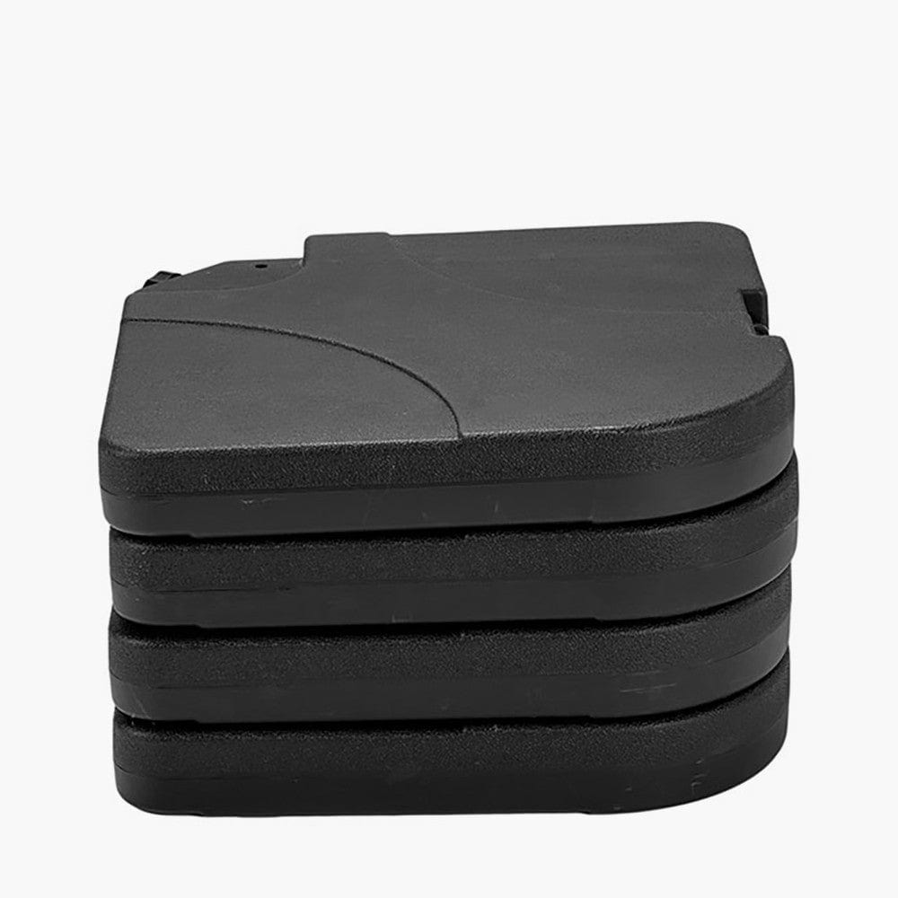 Set of 4 Plastic Parasol Cross Base Containers.