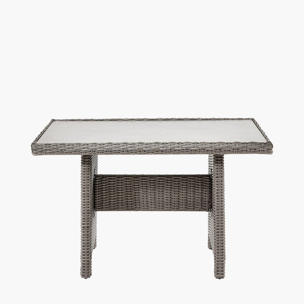 Slate Grey Barbados Compact Corner Set with Ceramic Top.