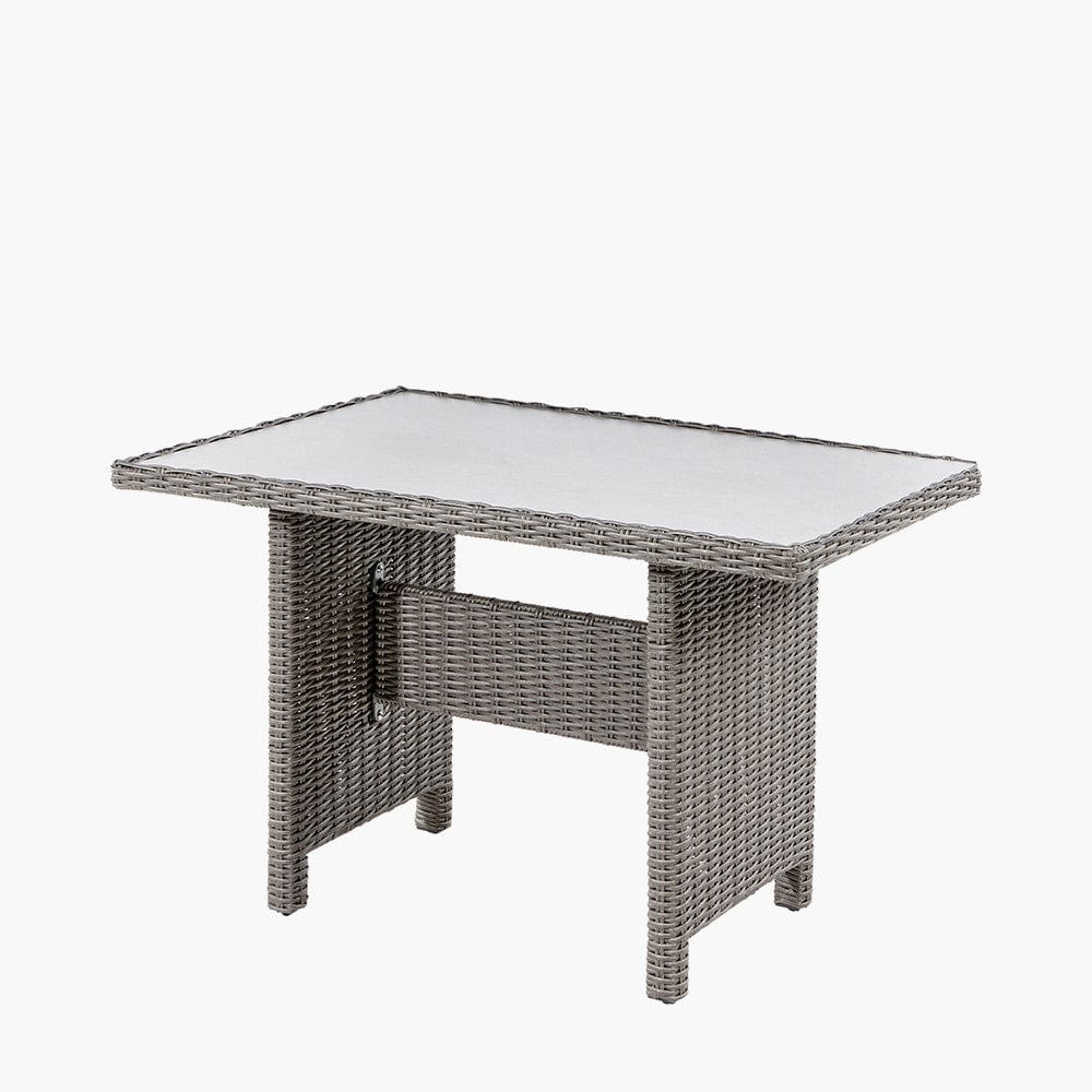Slate Grey Barbados Compact Corner Set with Ceramic Top.