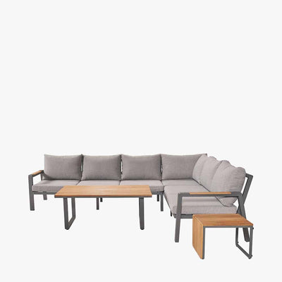 Pacific Lifestyle Outdoors Stockholm Anthracite Corner Set House of Isabella UK