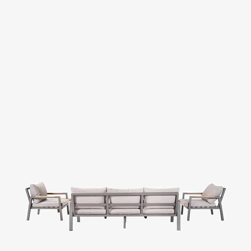 Pacific Lifestyle Outdoors Stockholm Anthracite Lounge Set House of Isabella UK