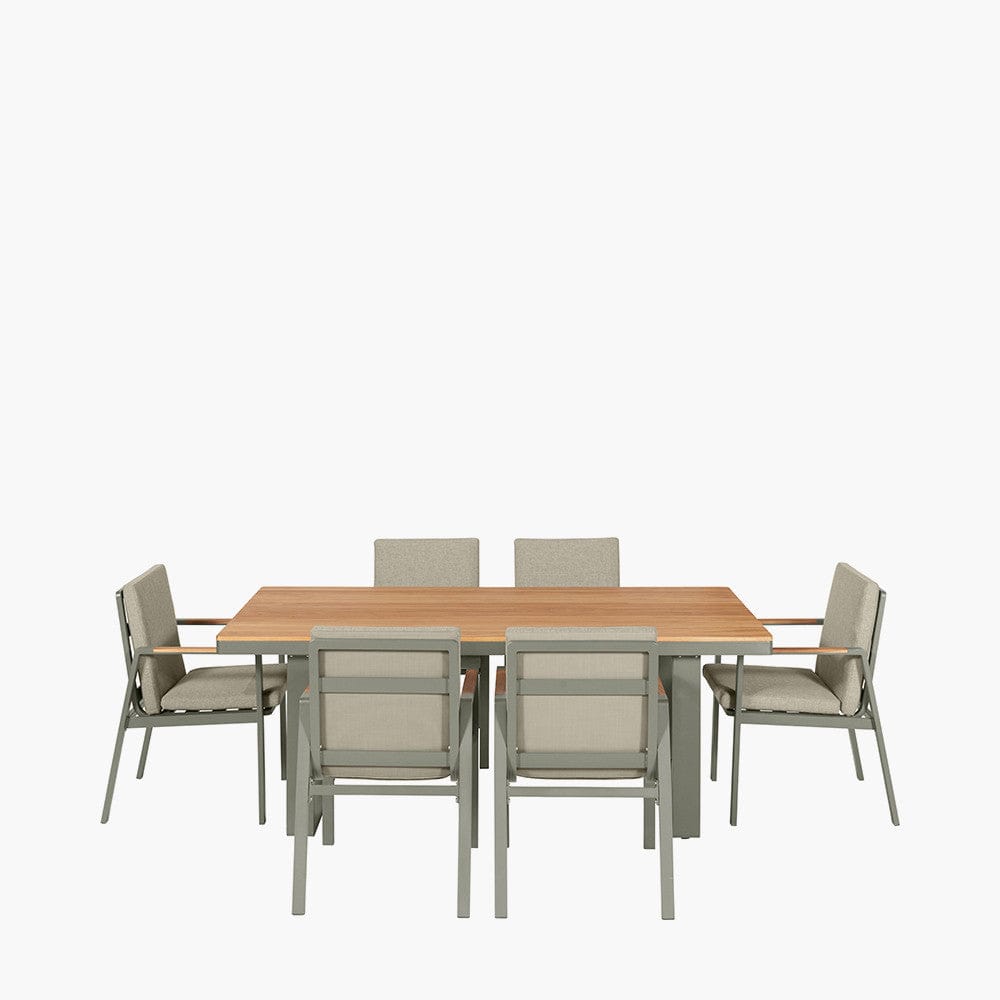 Stockholm Limestone 6 Seater Dining Set.