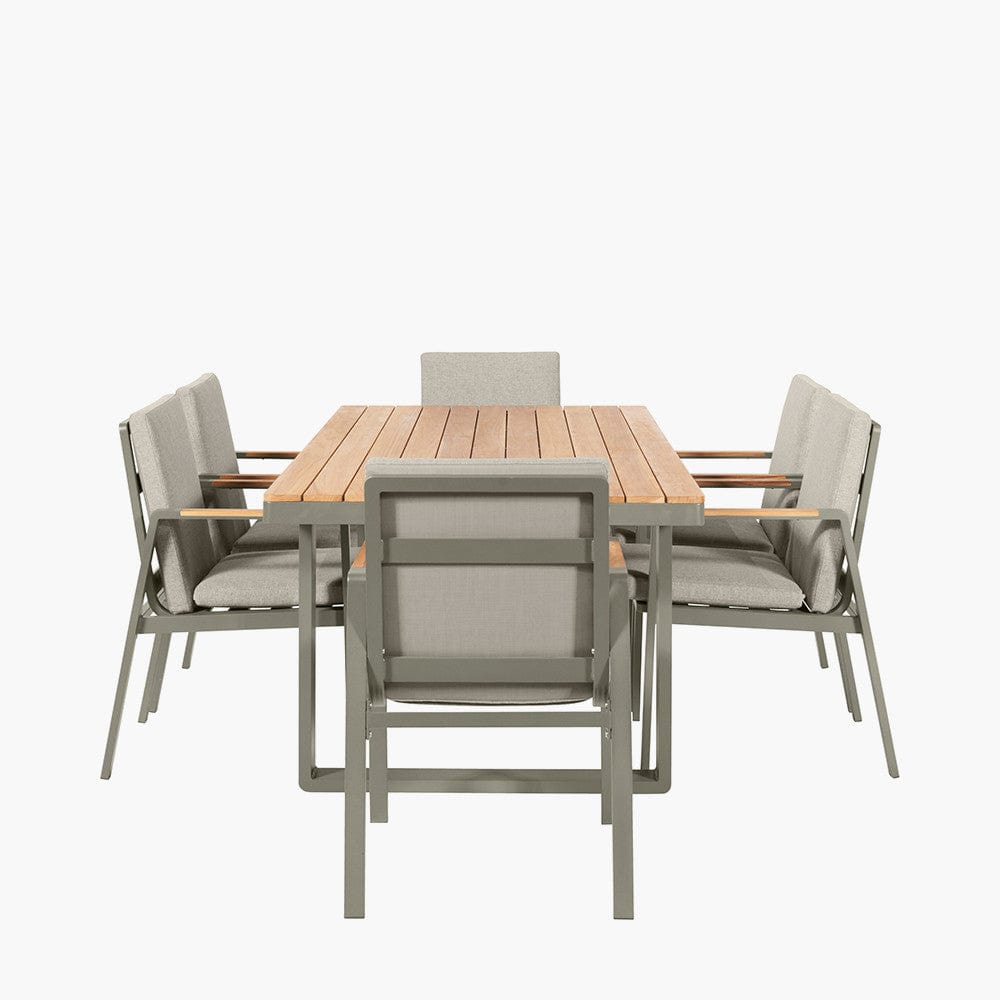 Stockholm Limestone 6 Seater Dining Set.