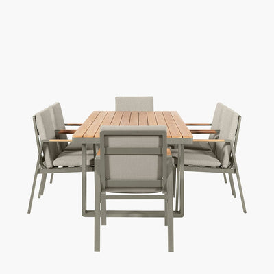 Pacific Lifestyle Outdoors Stockholm Limestone 6 Seater Dining Set House of Isabella UK