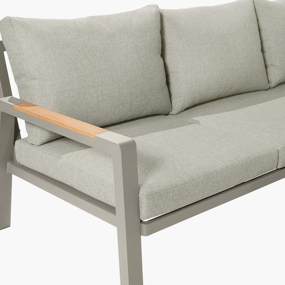 Stockholm Limestone Corner Set including Fire Pit Table.