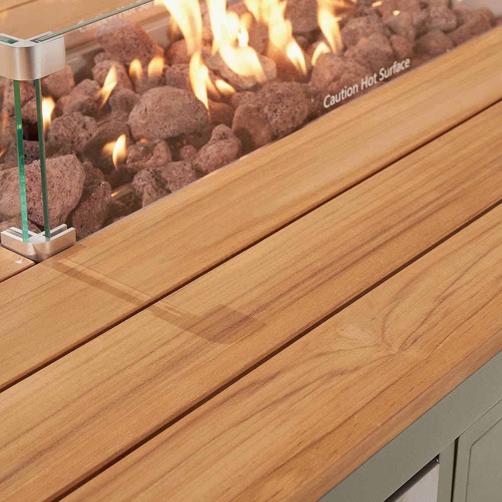 Stockholm Limestone Corner Set including Fire Pit Table.