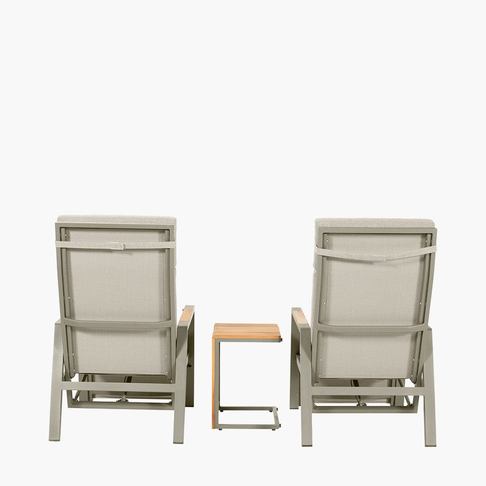 Stockholm Limestone Recliner Set.