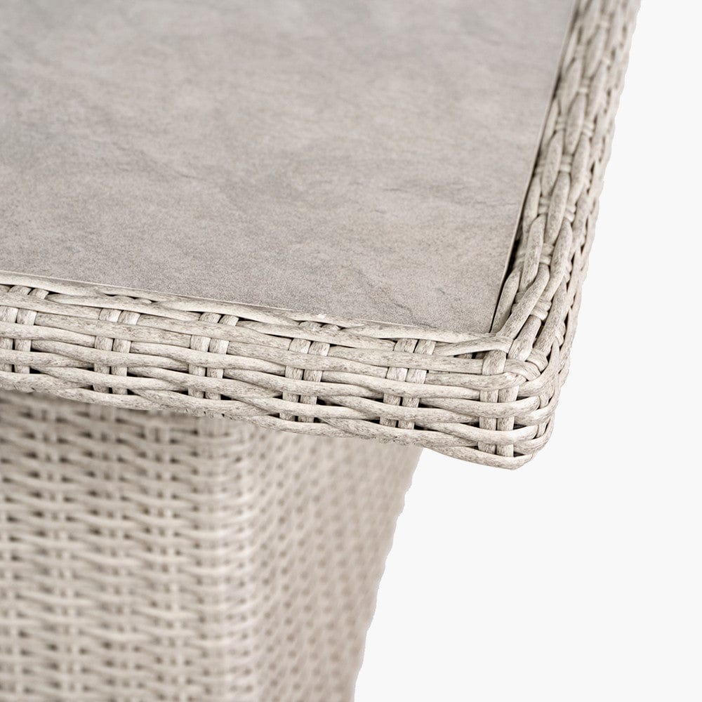 Stone Grey Antigua Corner Set with Ceramic Top.