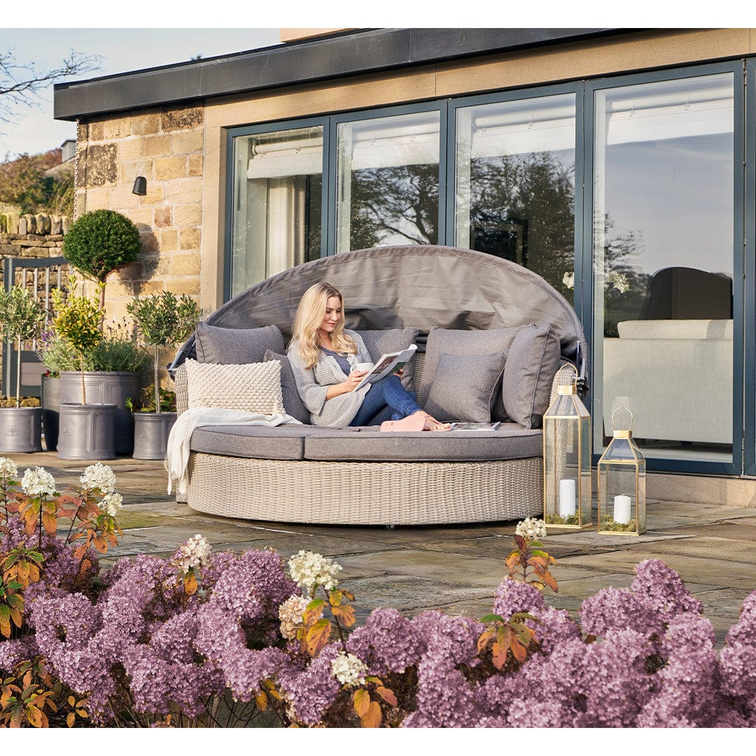 Pacific Lifestyle Outdoors Stone Grey Bermuda Day Bed House of Isabella UK