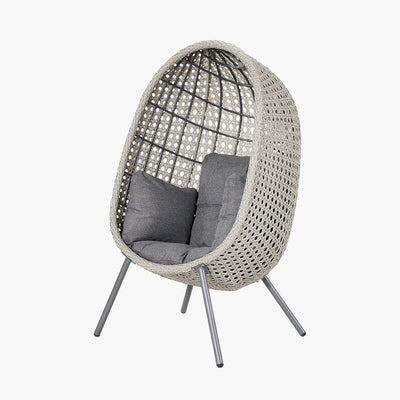 Pacific Lifestyle Outdoors Stone Grey St Kitts Single Nest Chair House of Isabella UK