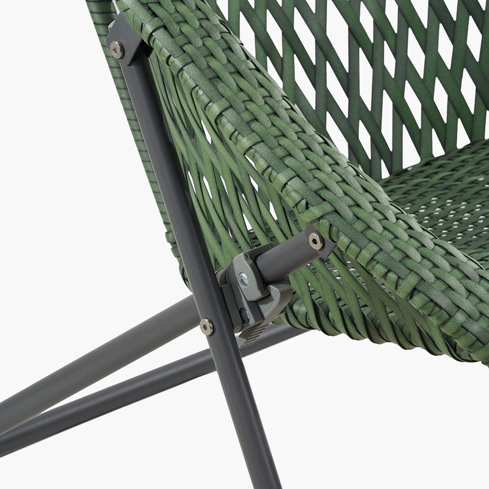 Tobs Outdoor Green Foldable Loungers Set.