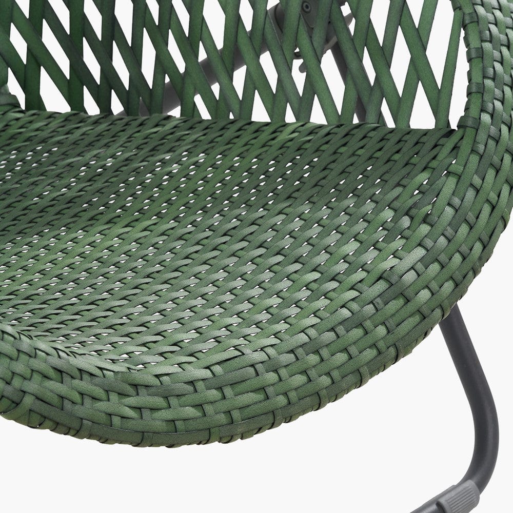 Tobs Outdoor Green Foldable Loungers Set.