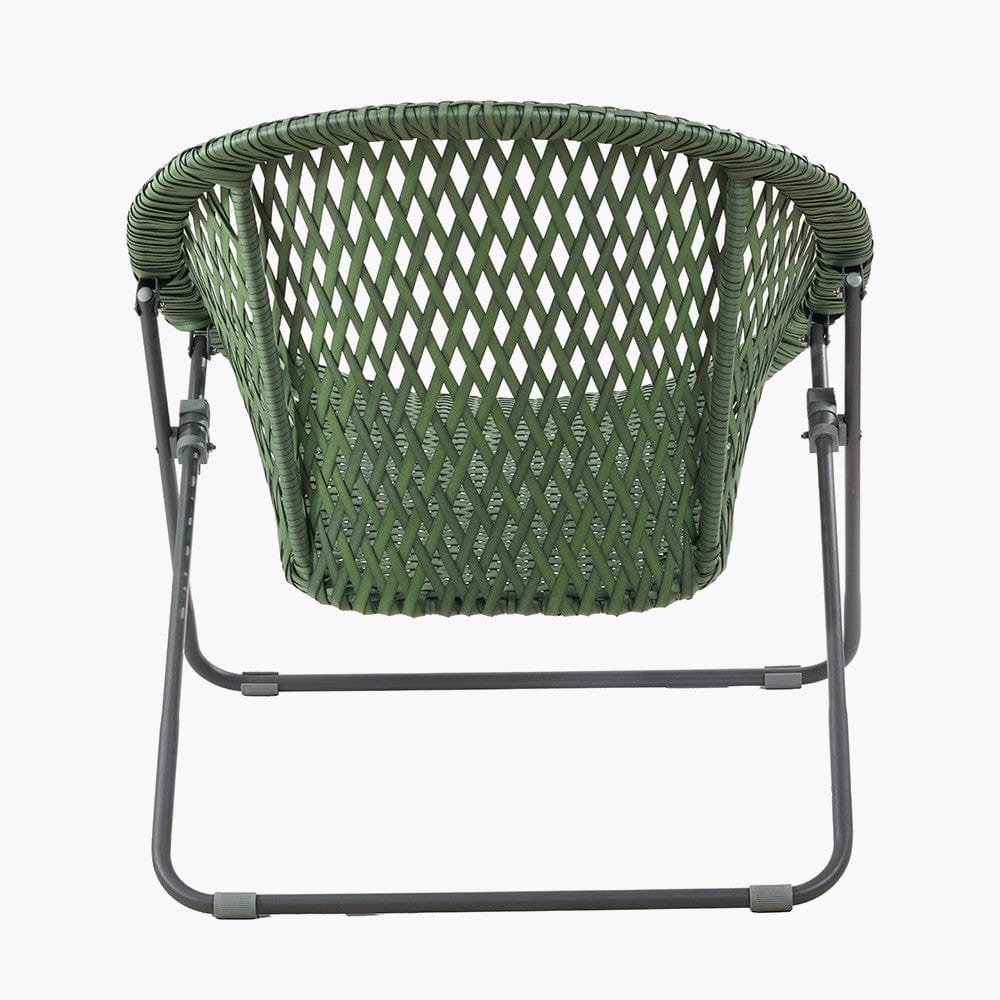 Tobs Outdoor Green Foldable Loungers Set.