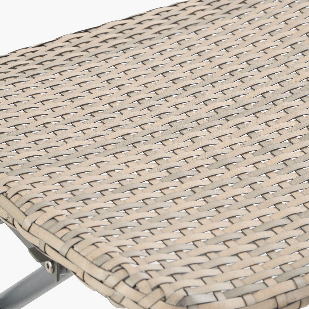 Tobs Outdoor Grey Foldable Loungers and Footstools Set.