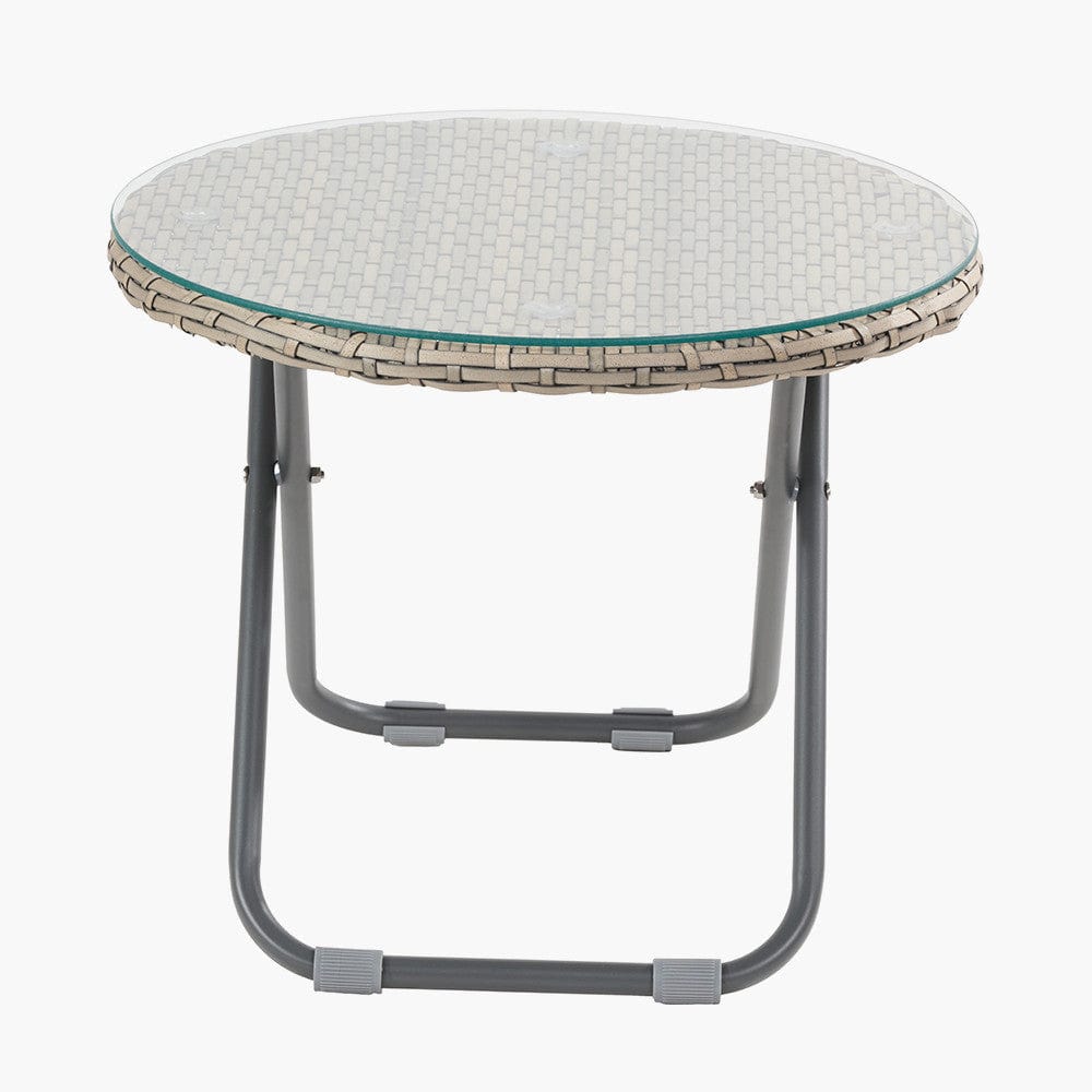 Tobs Outdoor Grey Foldable Loungers Set.